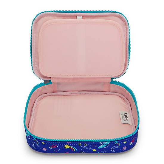 Bolsas Kipling 100 Pens Printed Case Azules | MX 1890YX